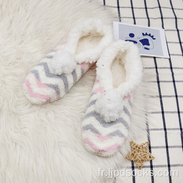 Chaussettes de pantoufle en coton intérieur de chaussures à bas prix